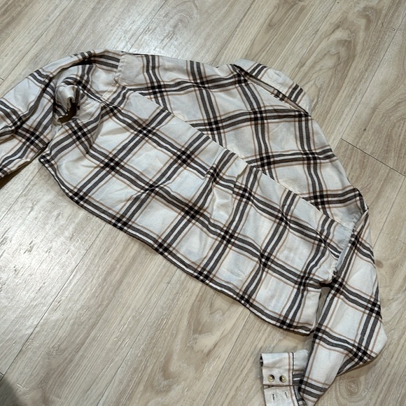 Cropped flannel size M - Picture 3 of 3